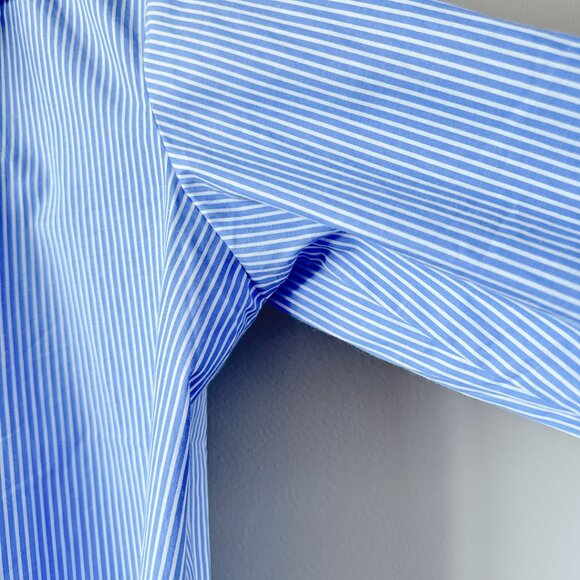 Japna blue stripe button down shit medium - Picture 7 of 16